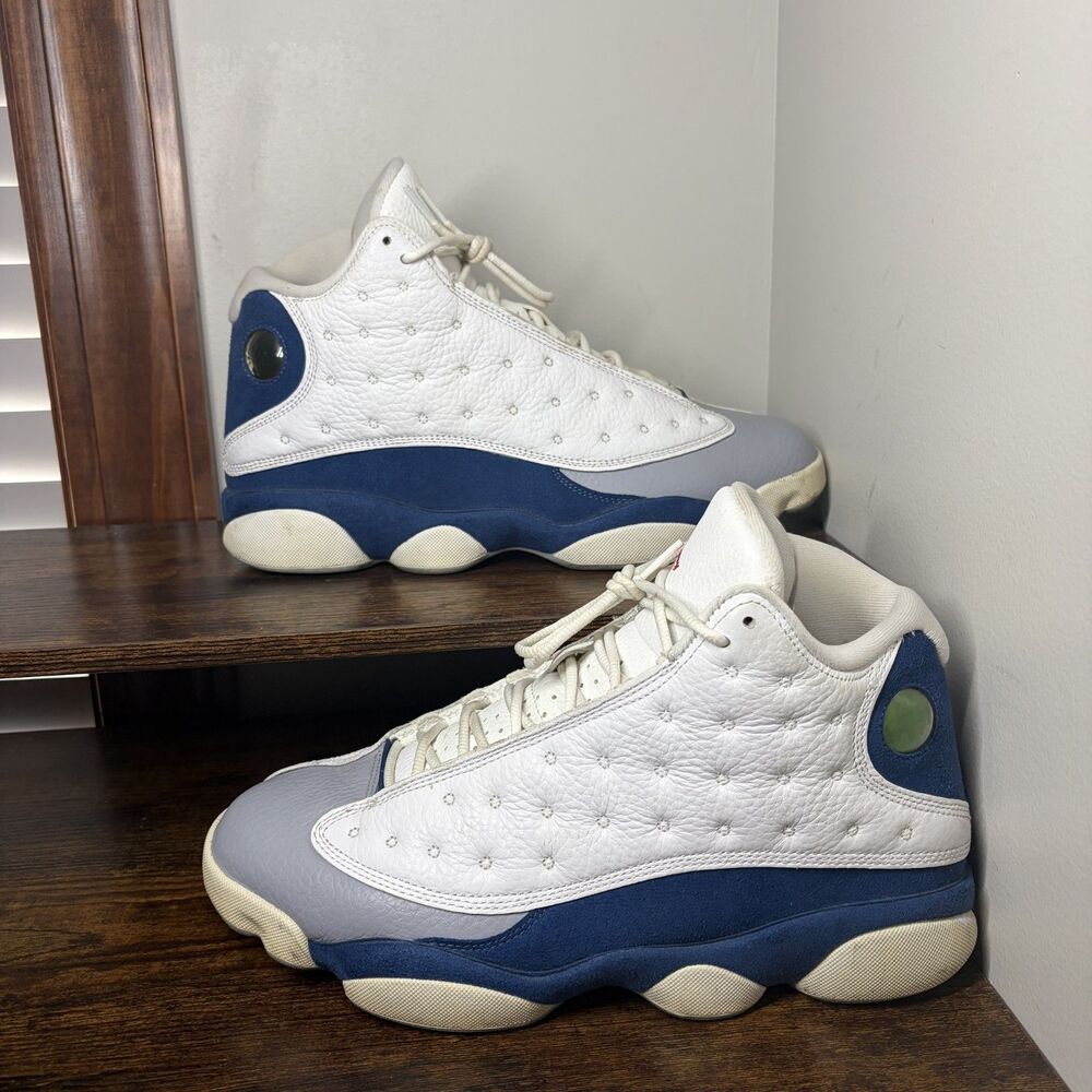 Nike Air Jordan 13 Retro French Blue White Fire Red 414571-164 Mens 10.5